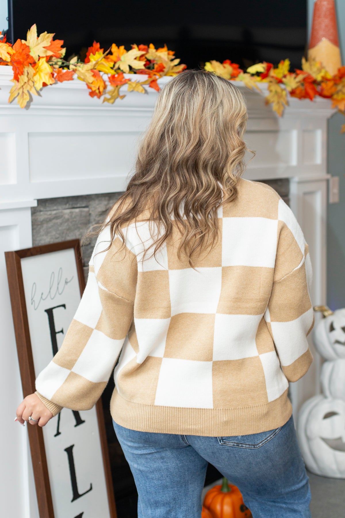 Staying In Check Pullover