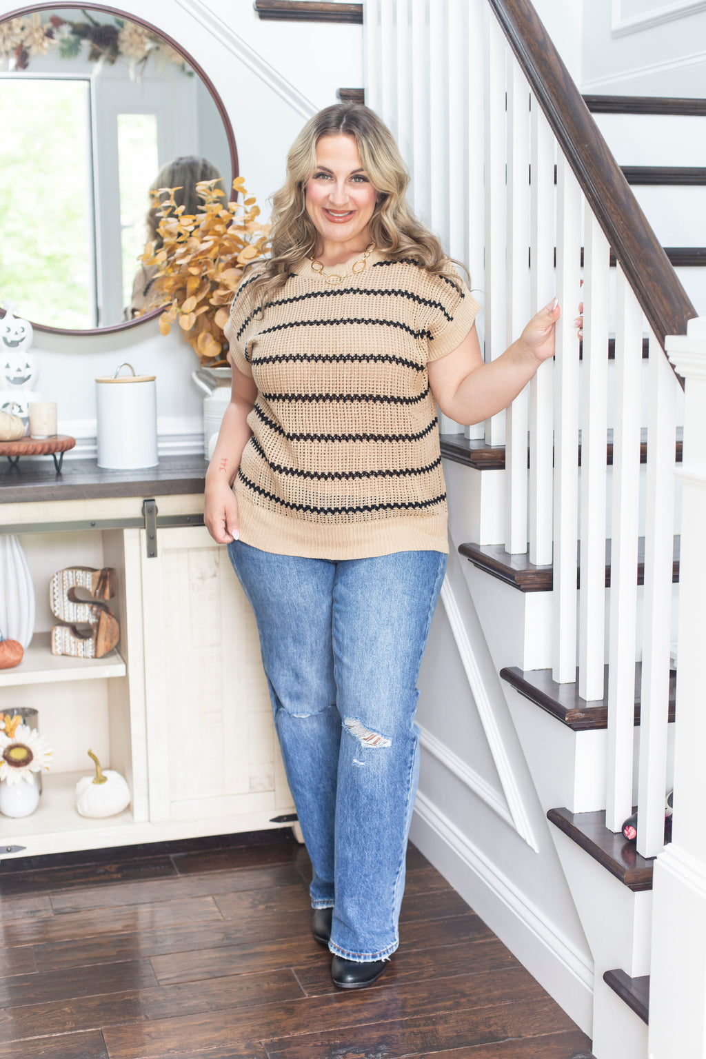 Sutton Striped Knit Top