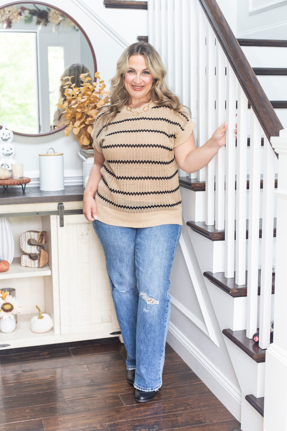 Sutton Striped Knit Top