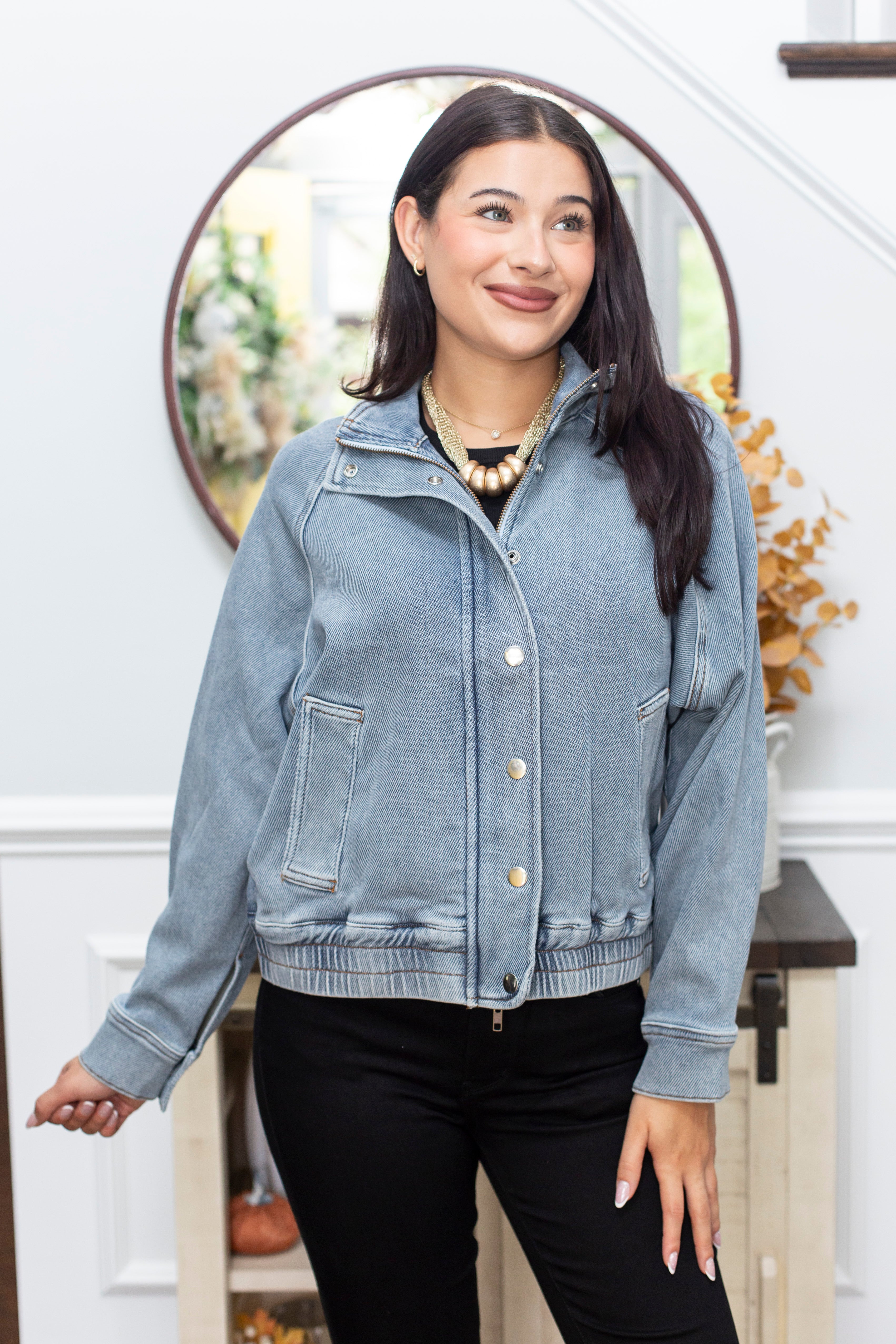 The Marty Judy Blue Bomber Jacket