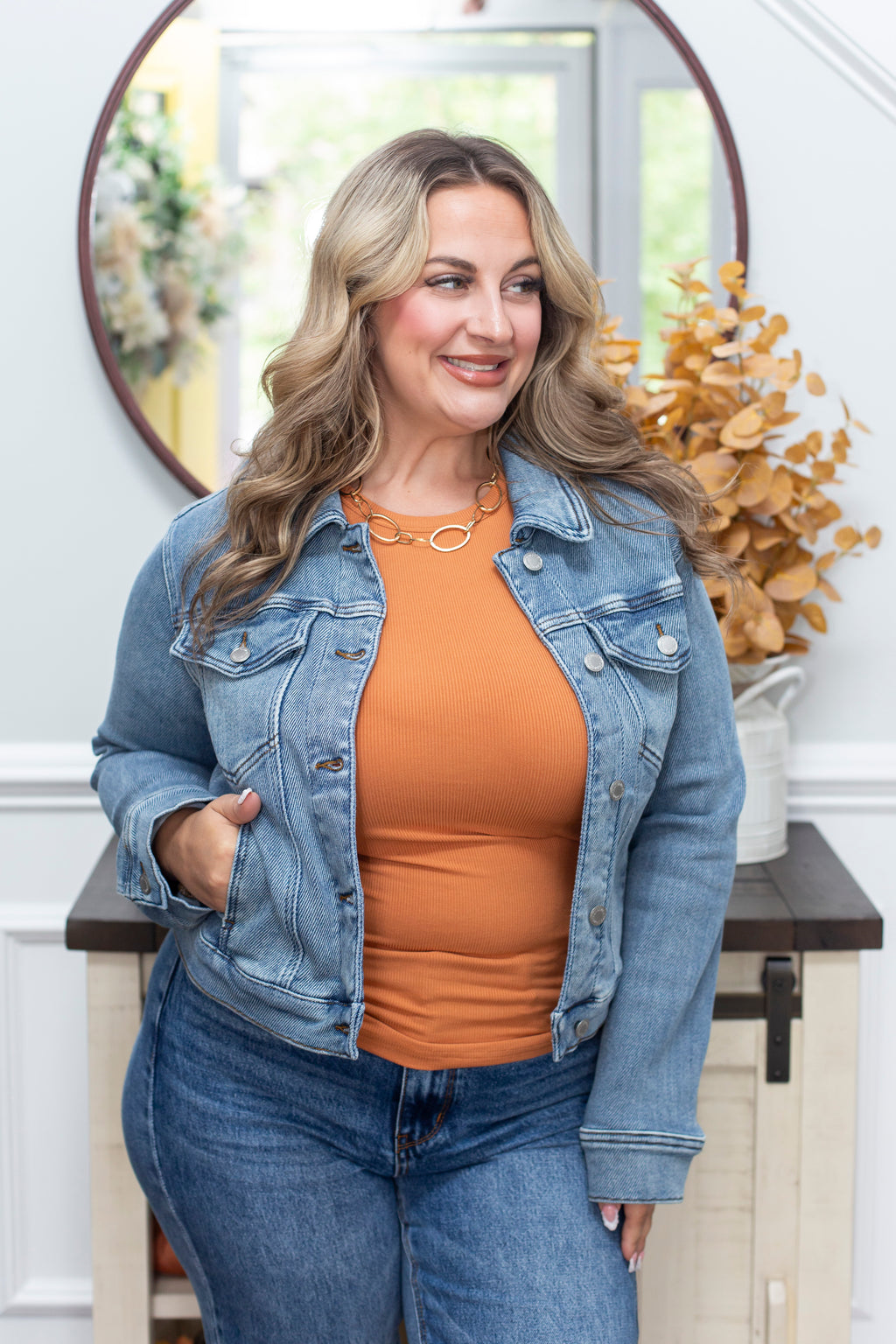 The Cecilia Judy Blue Trucker Jacket
