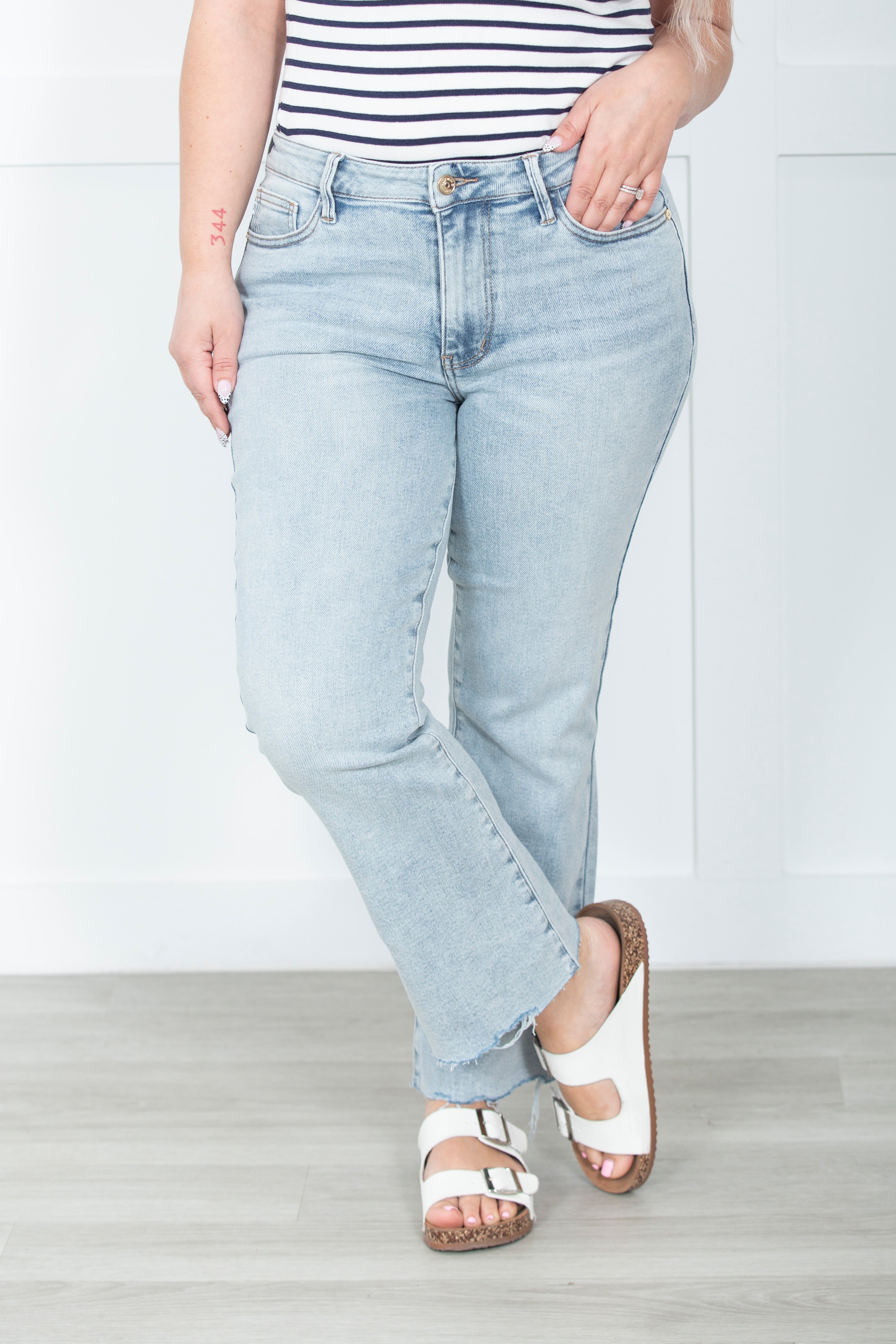 The Kimmy Judy Blue Kick Flare Jeans