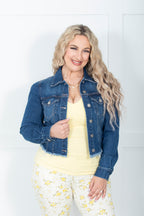 Oh So Good Puff Sleeve Risen Denim Jacket