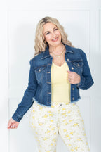 Oh So Good Puff Sleeve Risen Denim Jacket