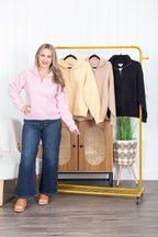 Solid Choice Half Zip Sweater
