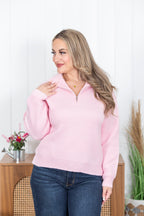 Solid Choice Half Zip Sweater