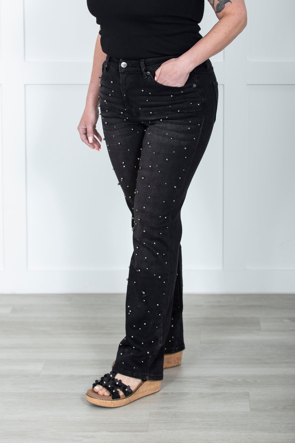The Edith Straight Leg Mica Jeans