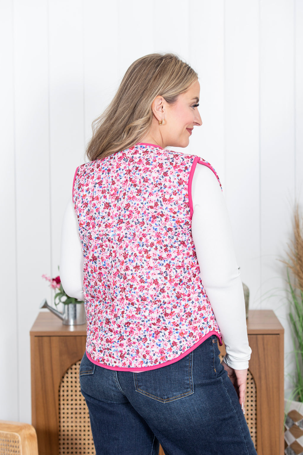 Light Layers Floral Vest