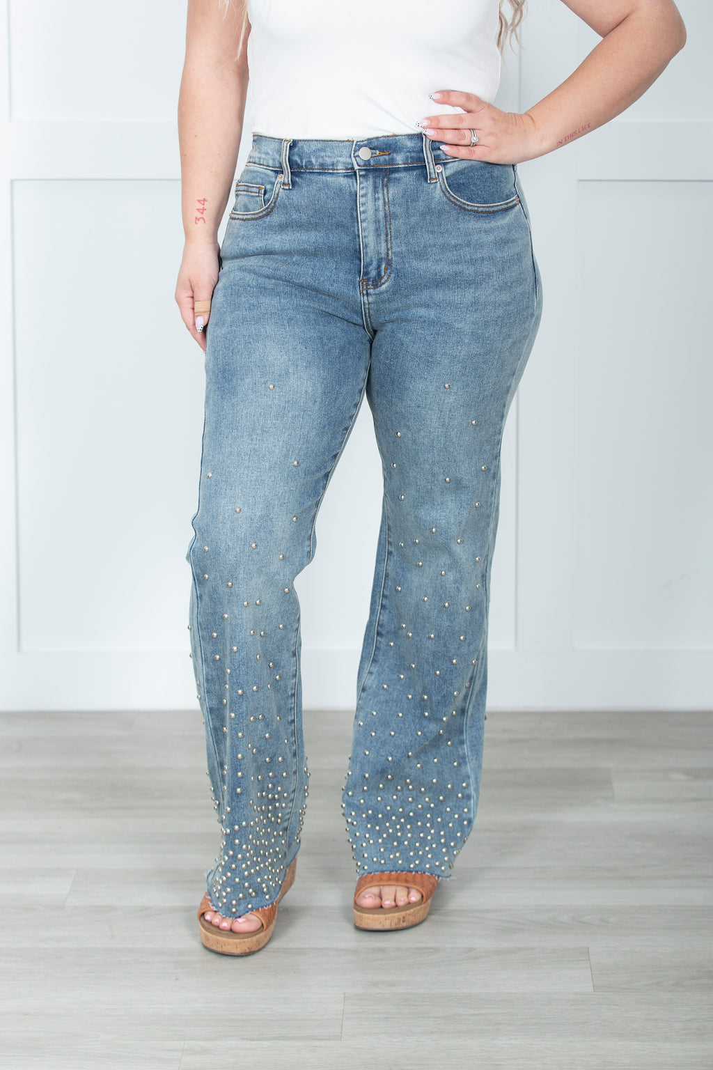 Oli And Hali Stardust Studded Denim
