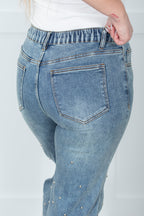 Oli And Hali Stardust Studded Denim