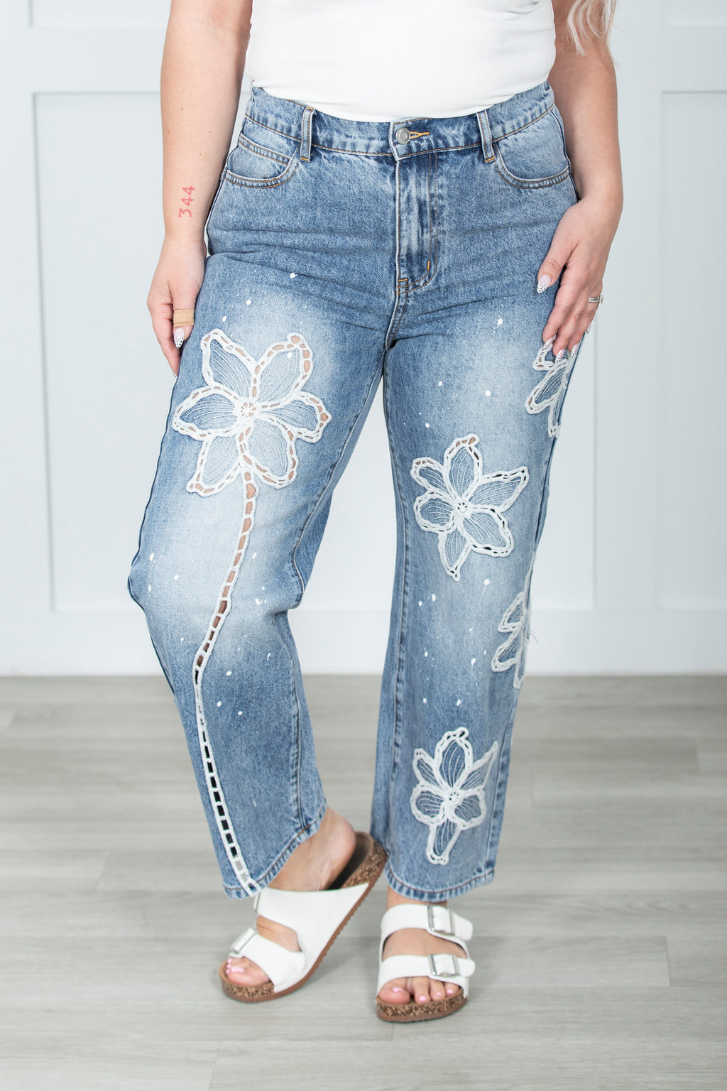 Oli And Hali Wildflower Stitch Denim