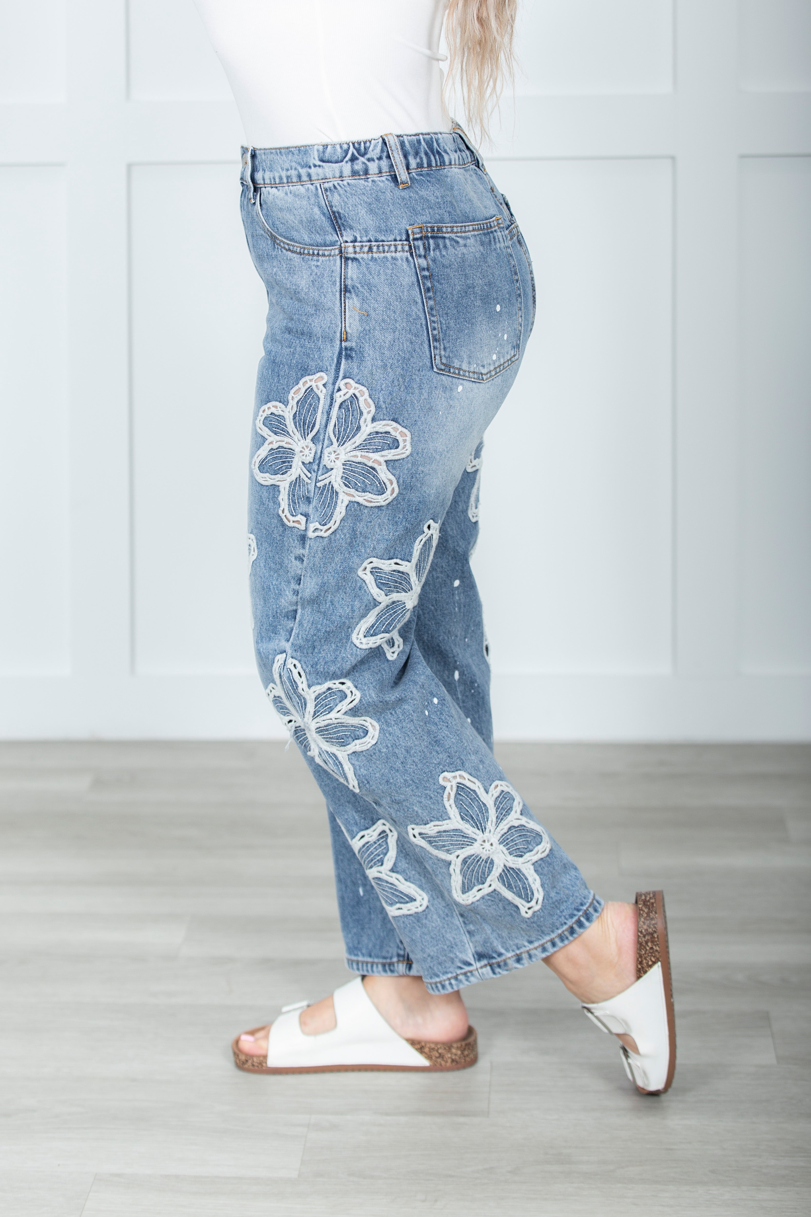 Oli And Hali Wildflower Stitch Denim