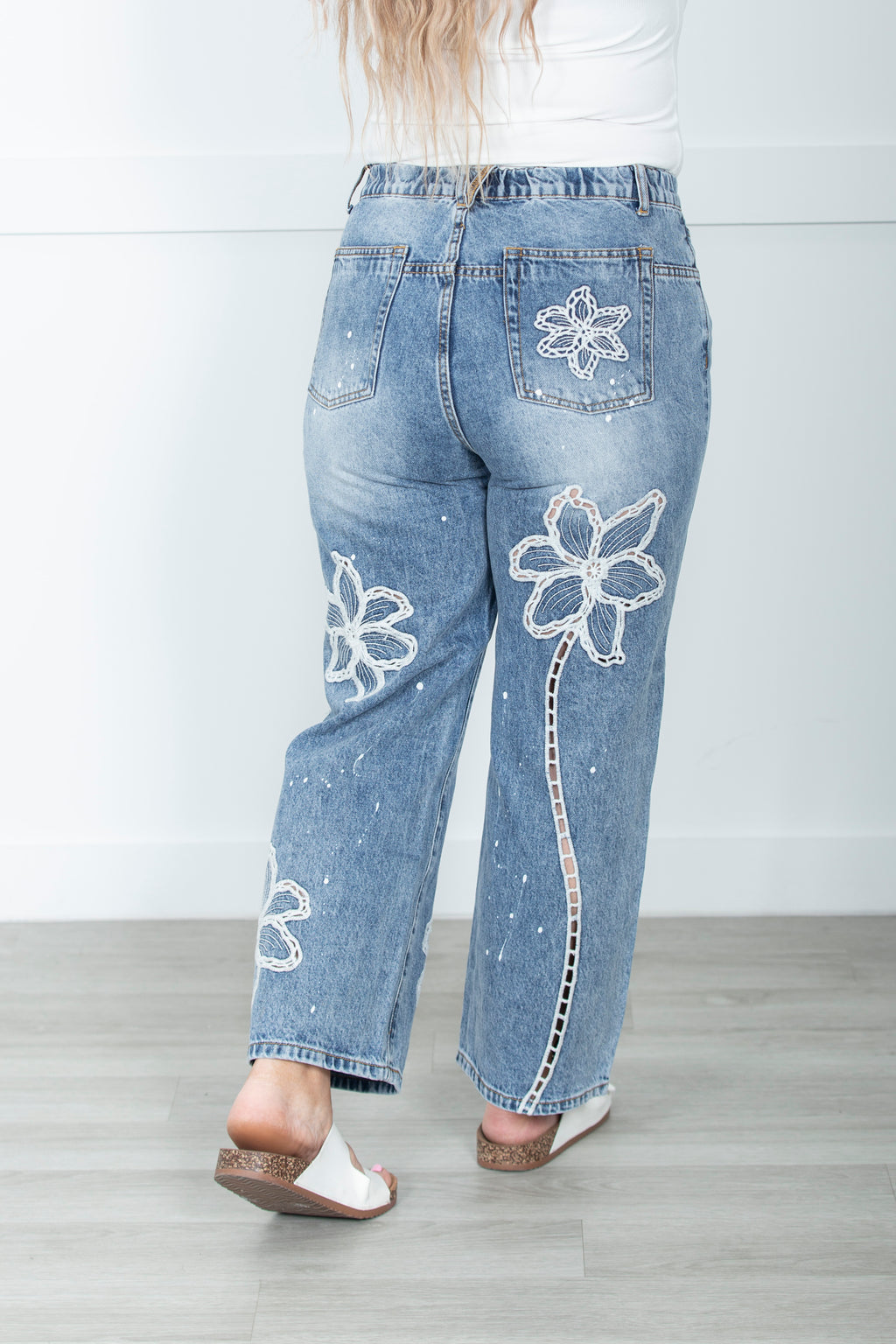 Oli And Hali Wildflower Stitch Denim