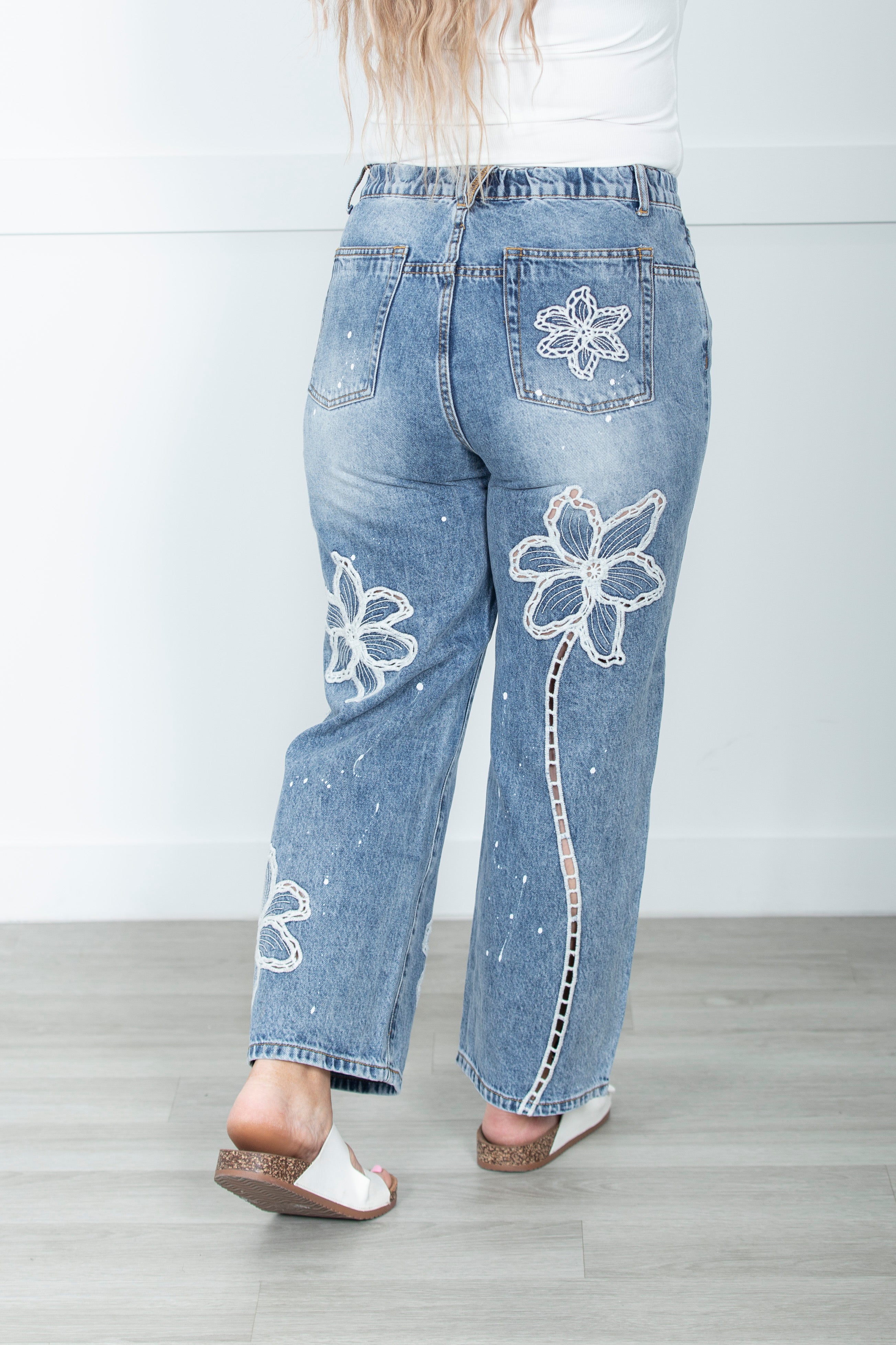 Oli And Hali Wildflower Stitch Denim