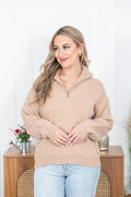 Solid Choice Half Zip Sweater