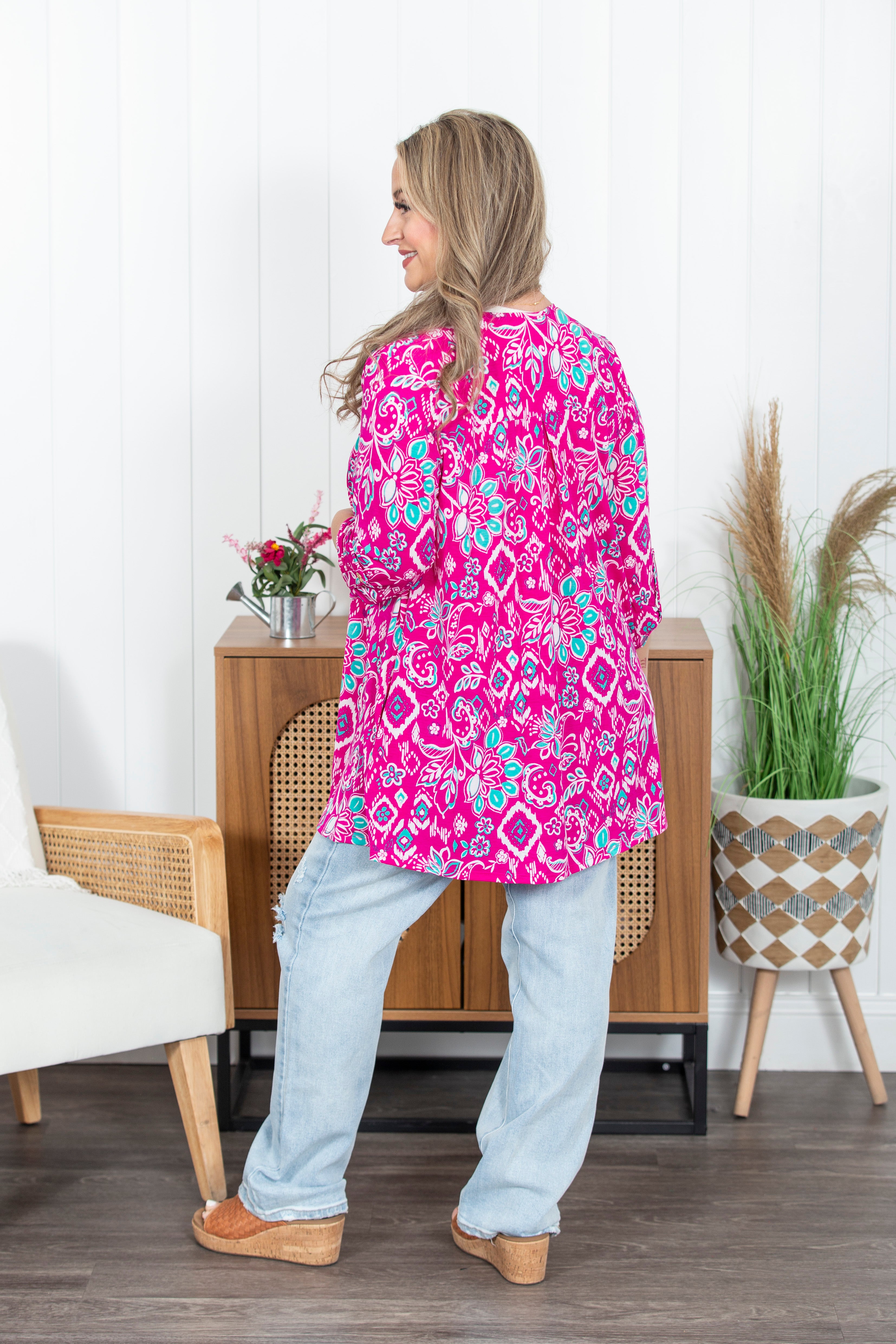 Liz Printed Cardigan