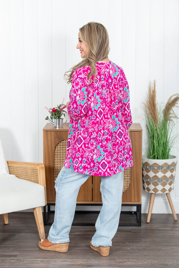 Liz Printed Cardigan