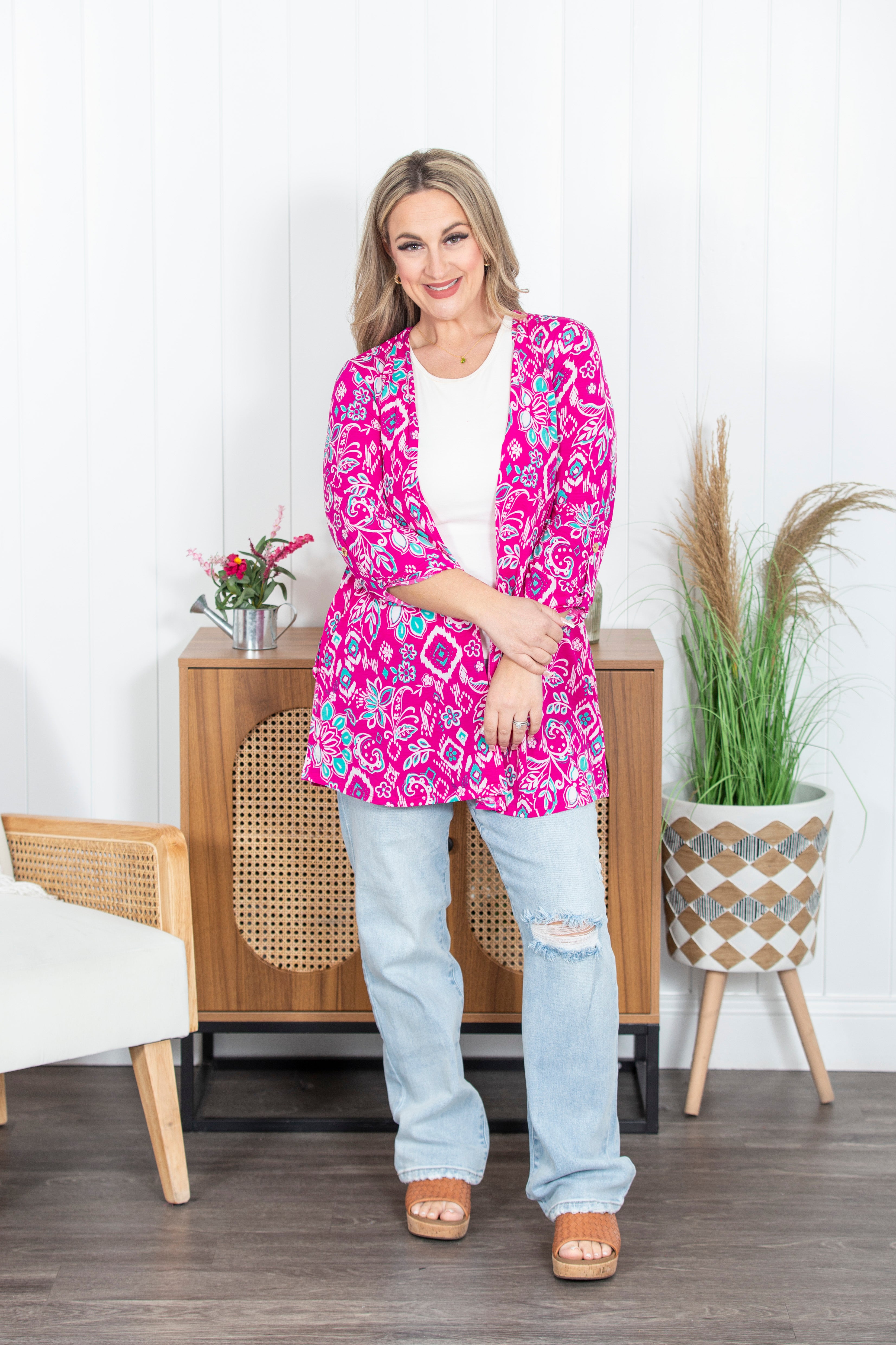 Liz Printed Cardigan