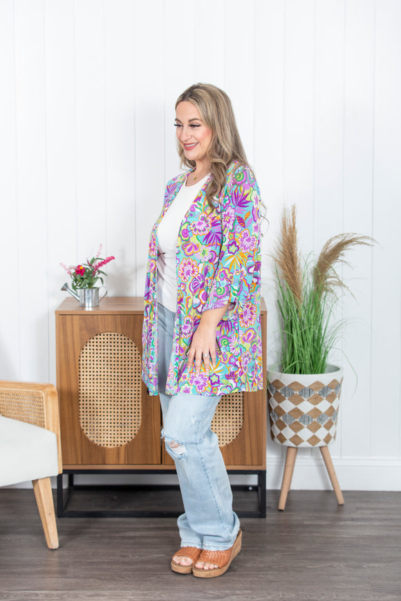 Liz Printed Cardigan