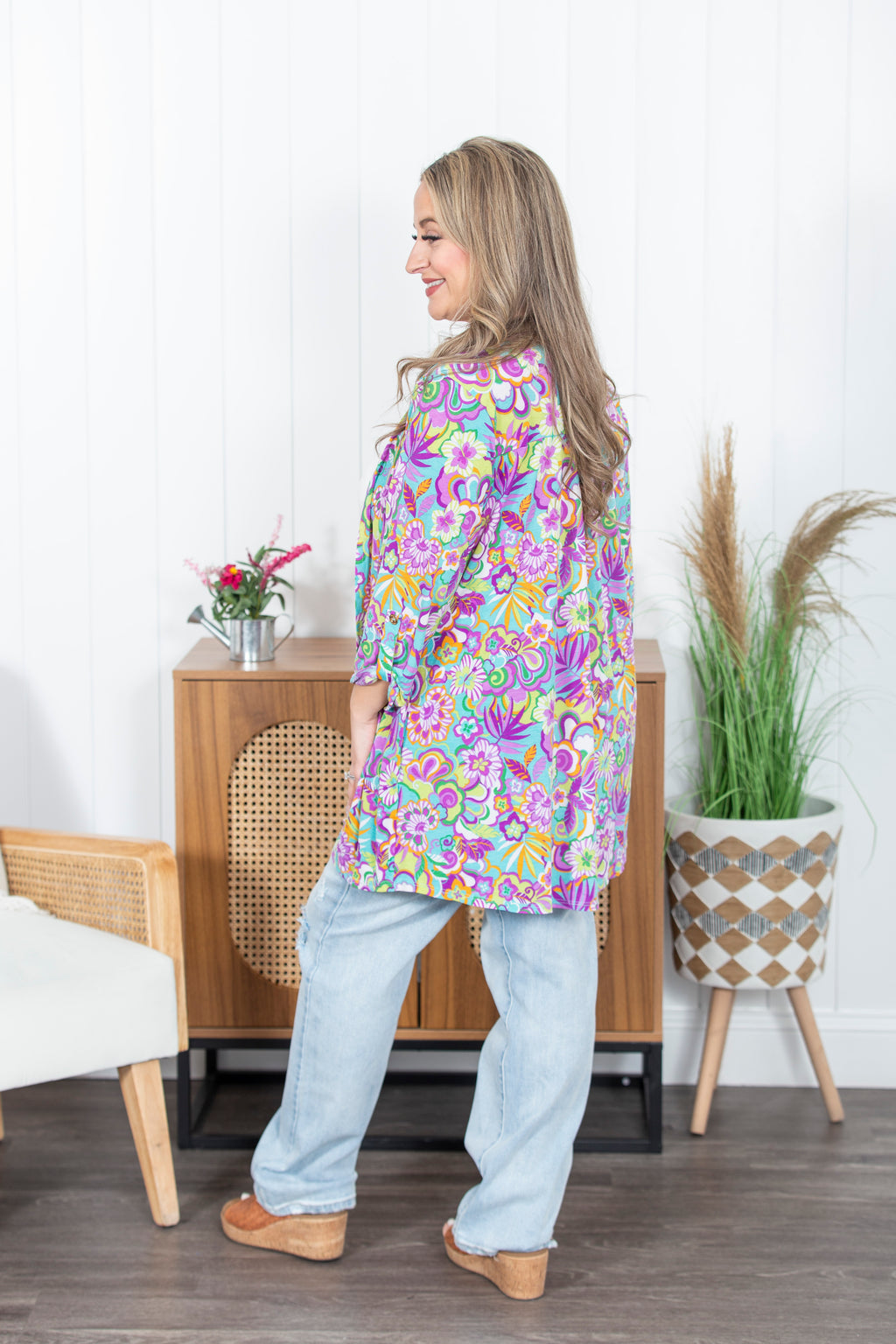 Liz Printed Cardigan