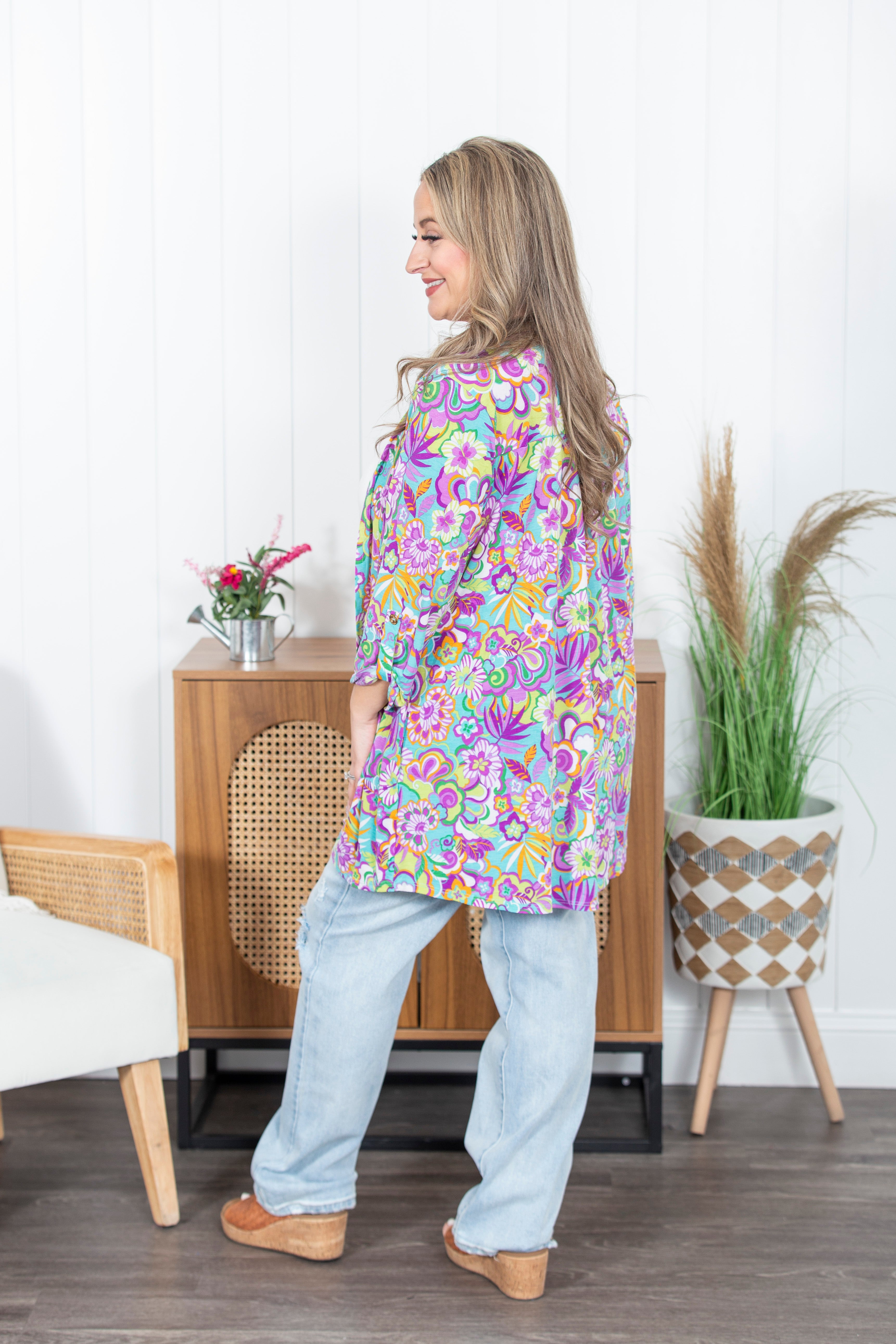 Liz Printed Cardigan