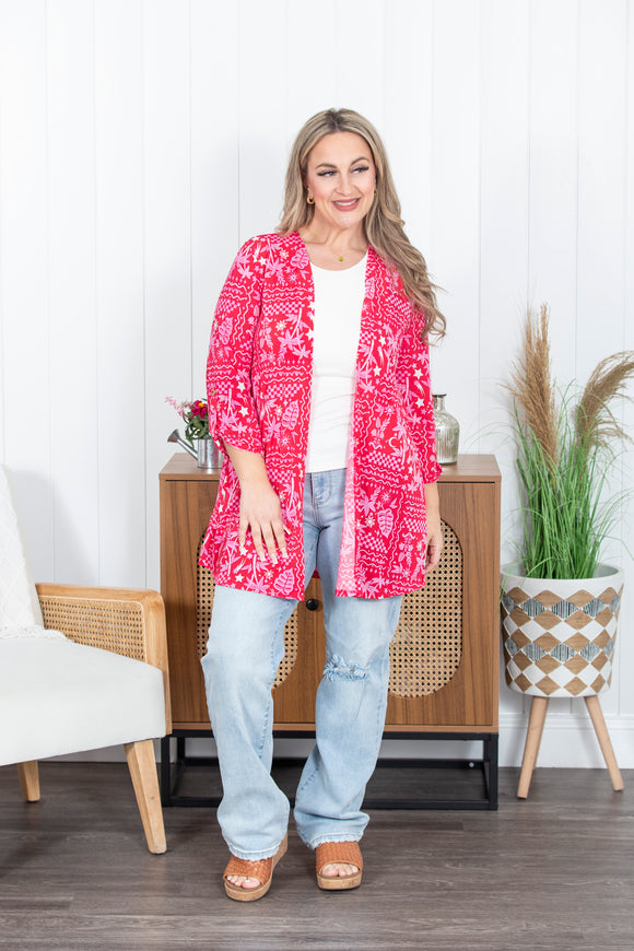 Liz Printed Cardigan