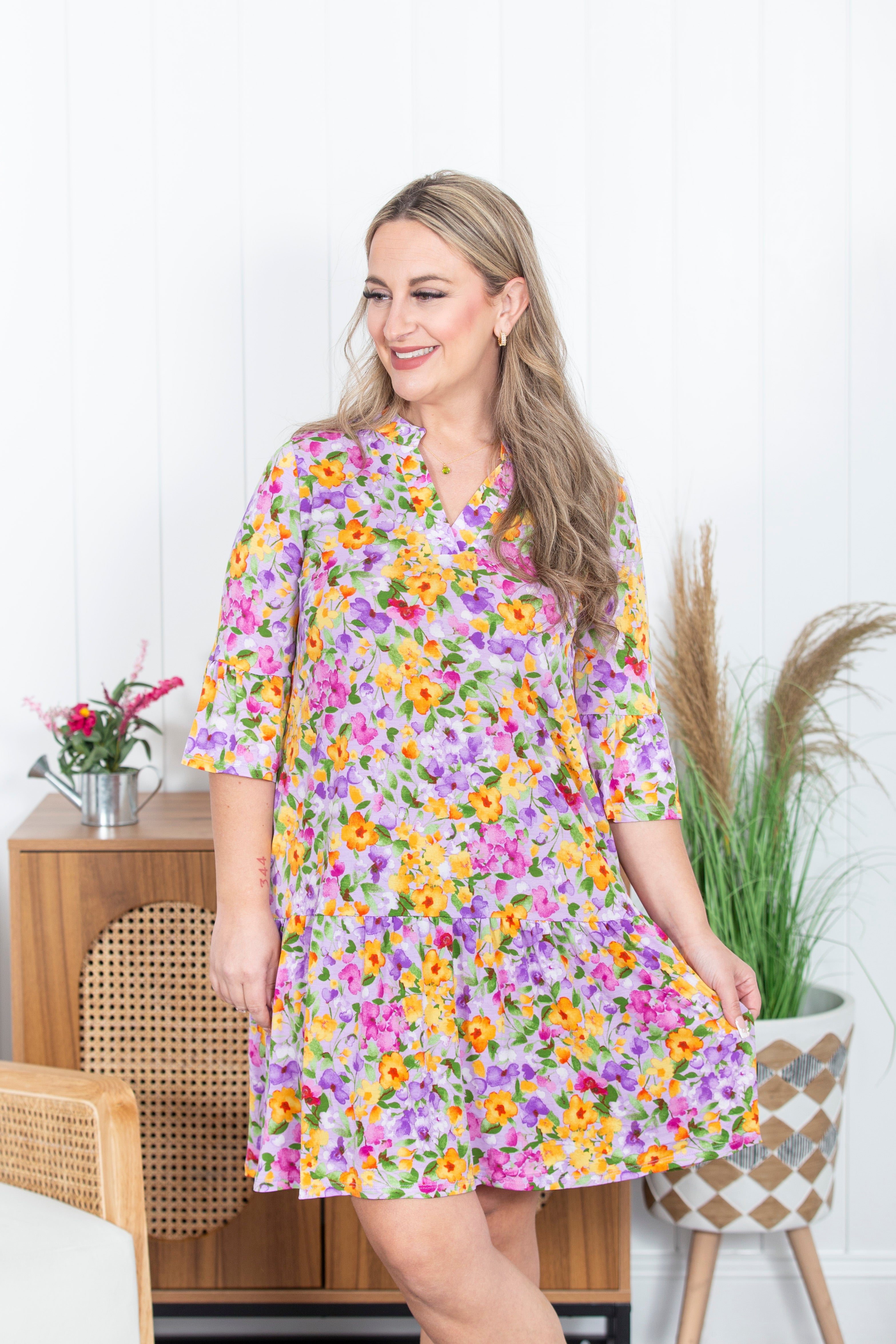 Liz Sunday Printed Dress