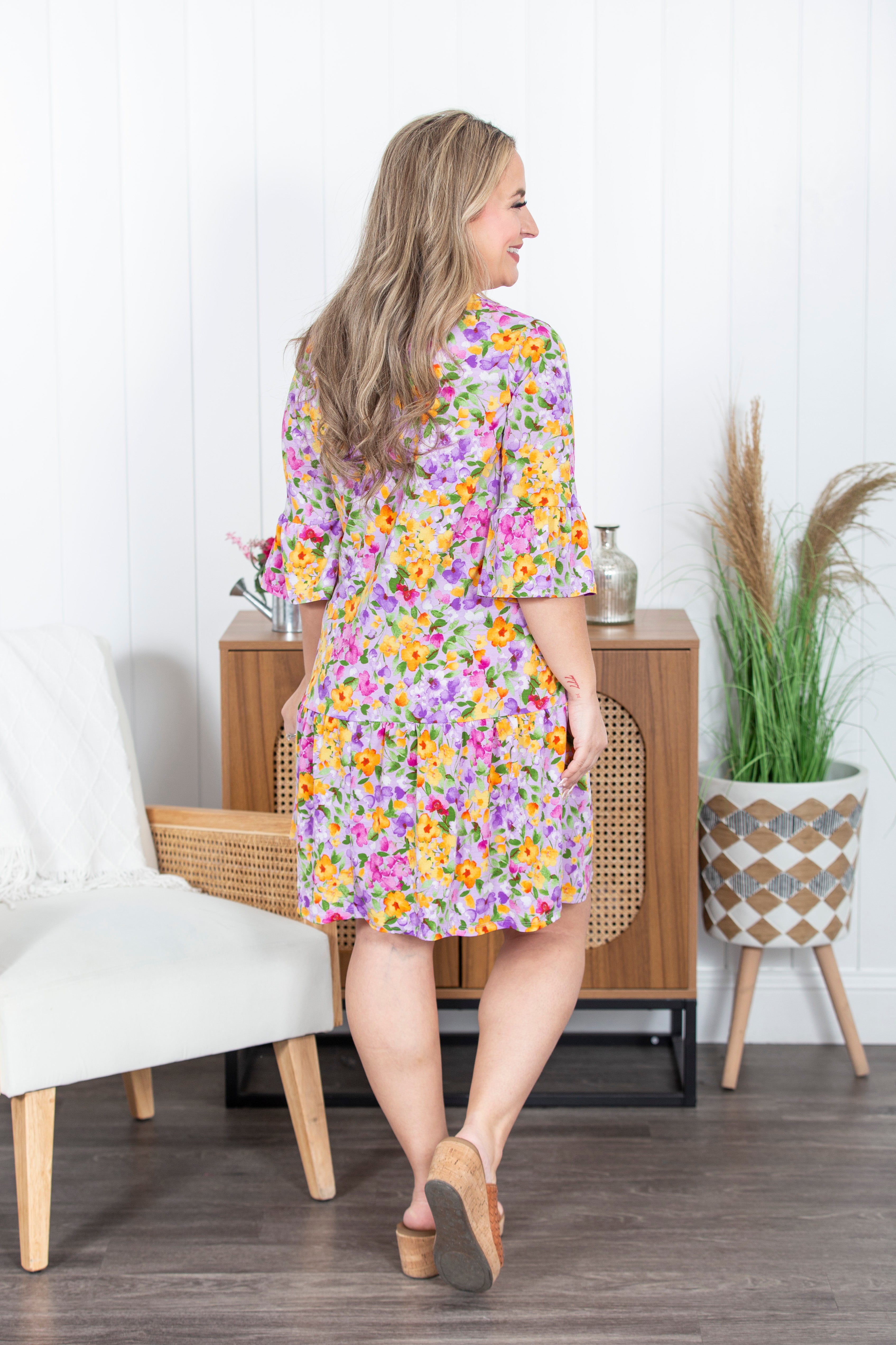 Liz Sunday Printed Dress