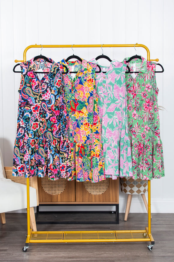 Coral Sands Printed Dress