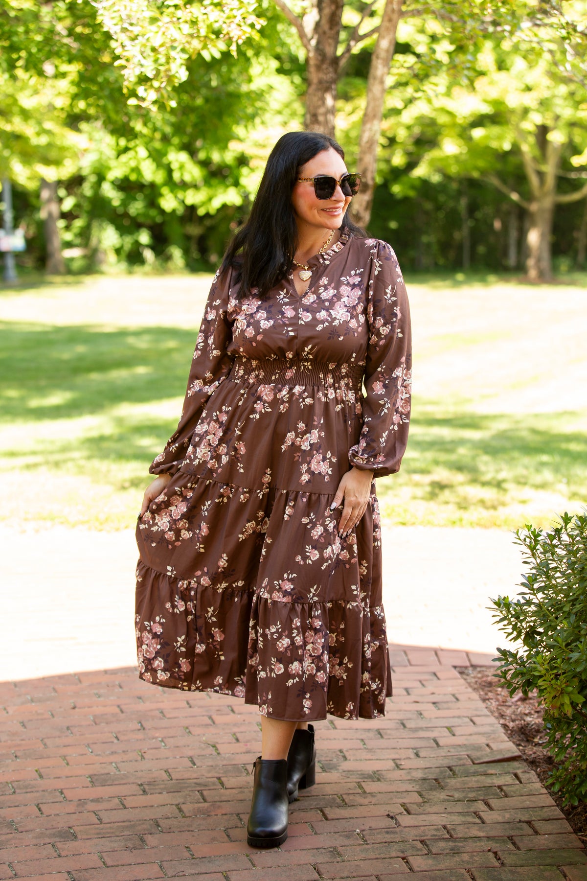 Vintage Bloom Maxi Dress
