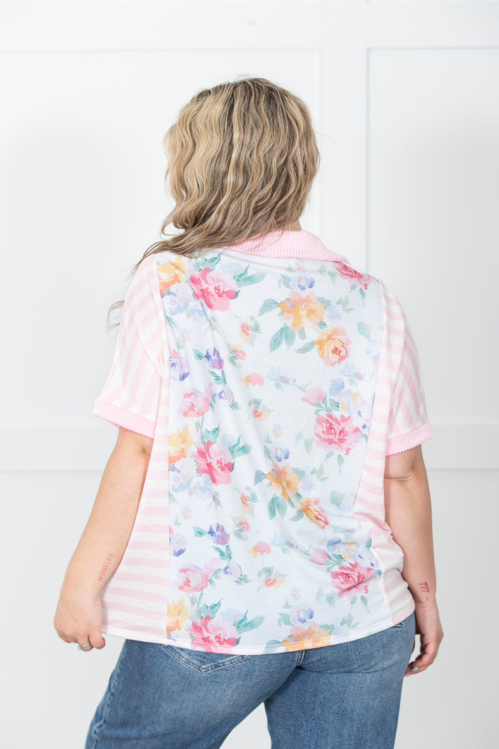 Sweet Magnolia Patchwork Top
