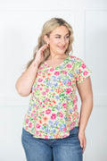Sunshine Meadow Floral Top