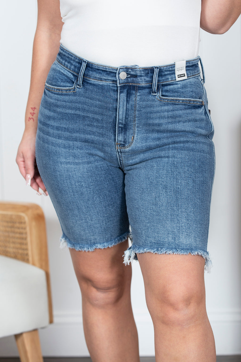 The Karen Judy Blue Bermuda Shorts