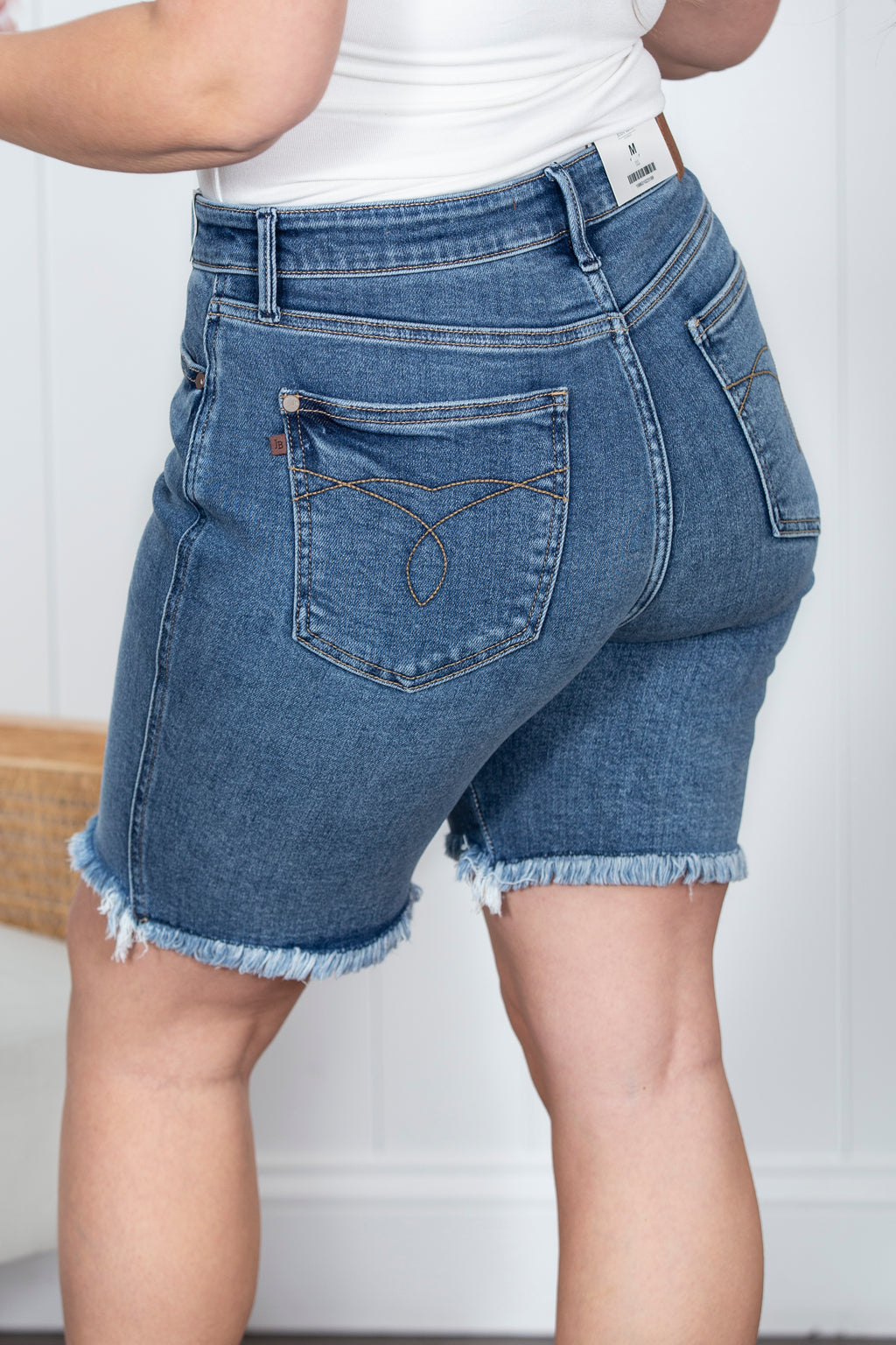 The Karen Judy Blue Bermuda Shorts