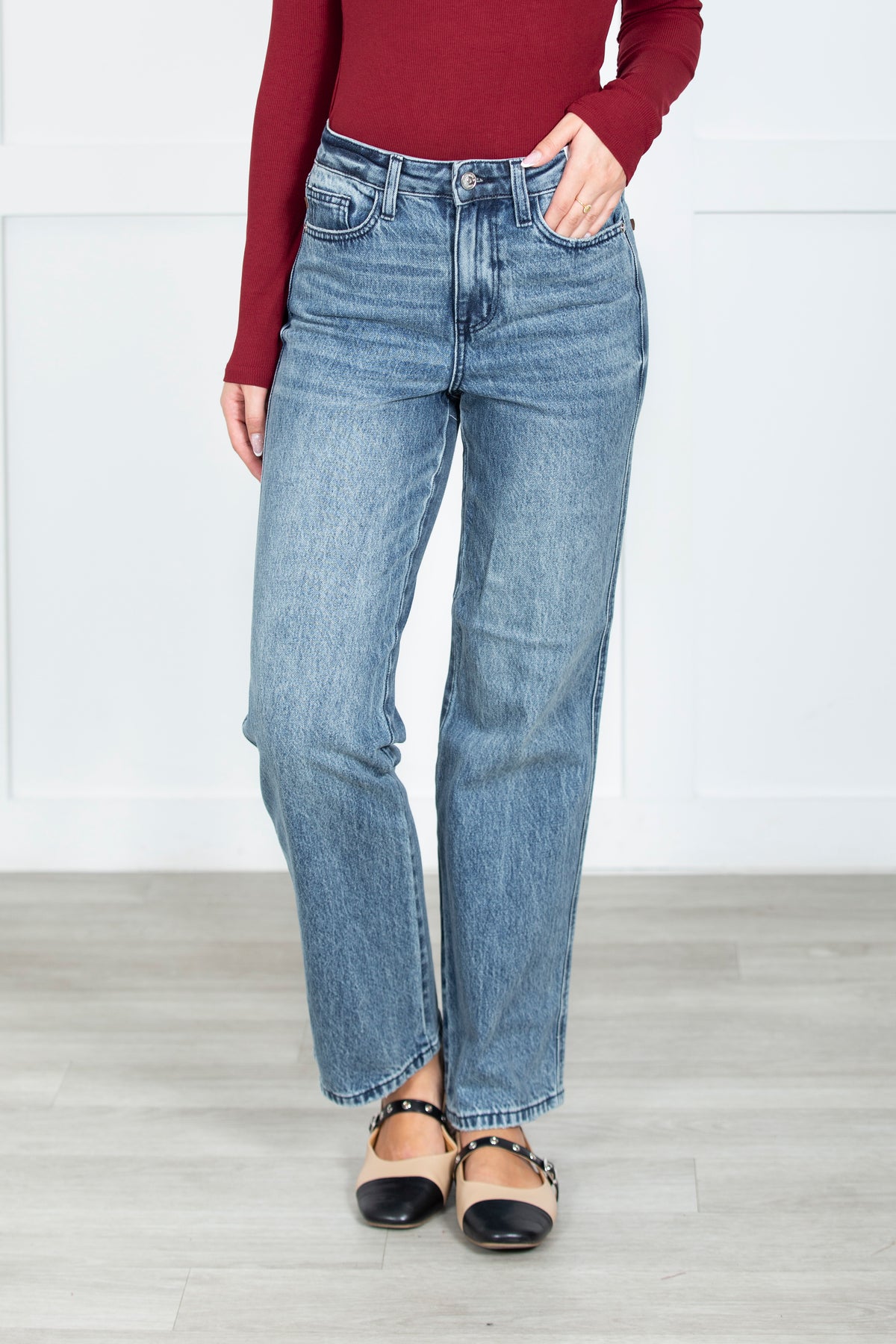 The Katerina Rigid Magic Straight Leg Judy Blue Jeans