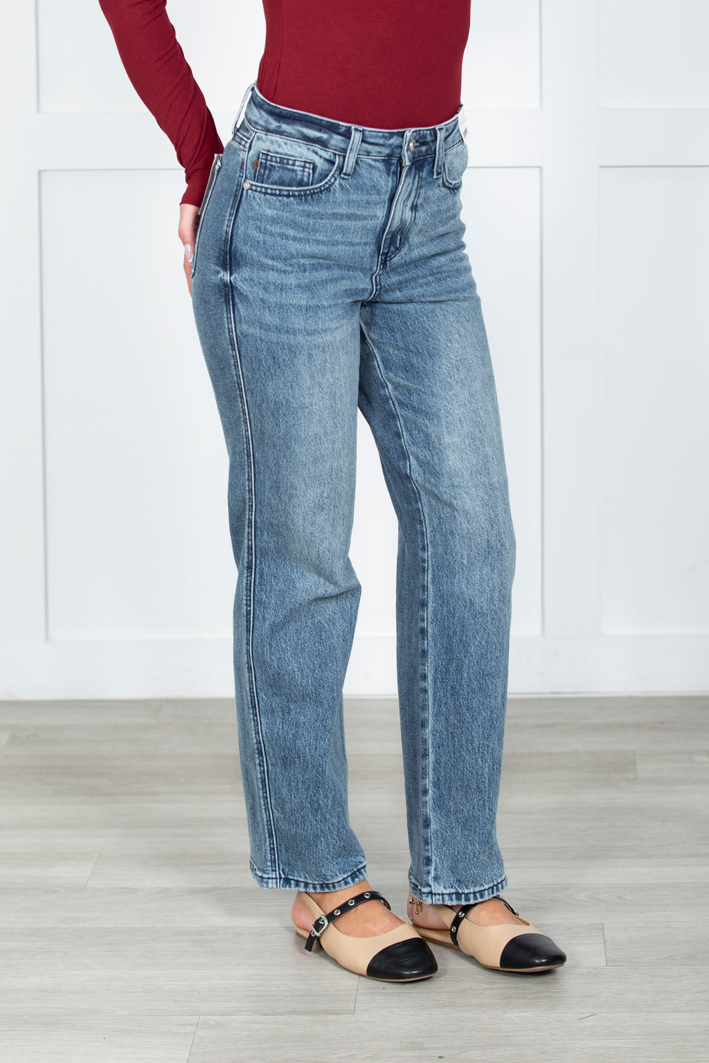 The Katerina Rigid Magic Straight Leg Judy Blue Jeans