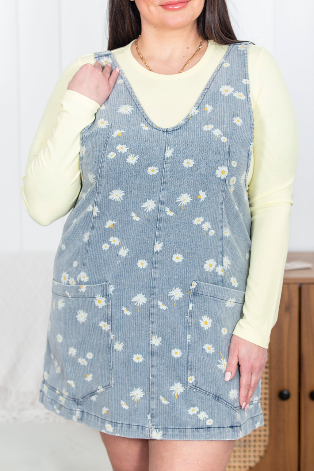 Sunny Bloom Denim Dress