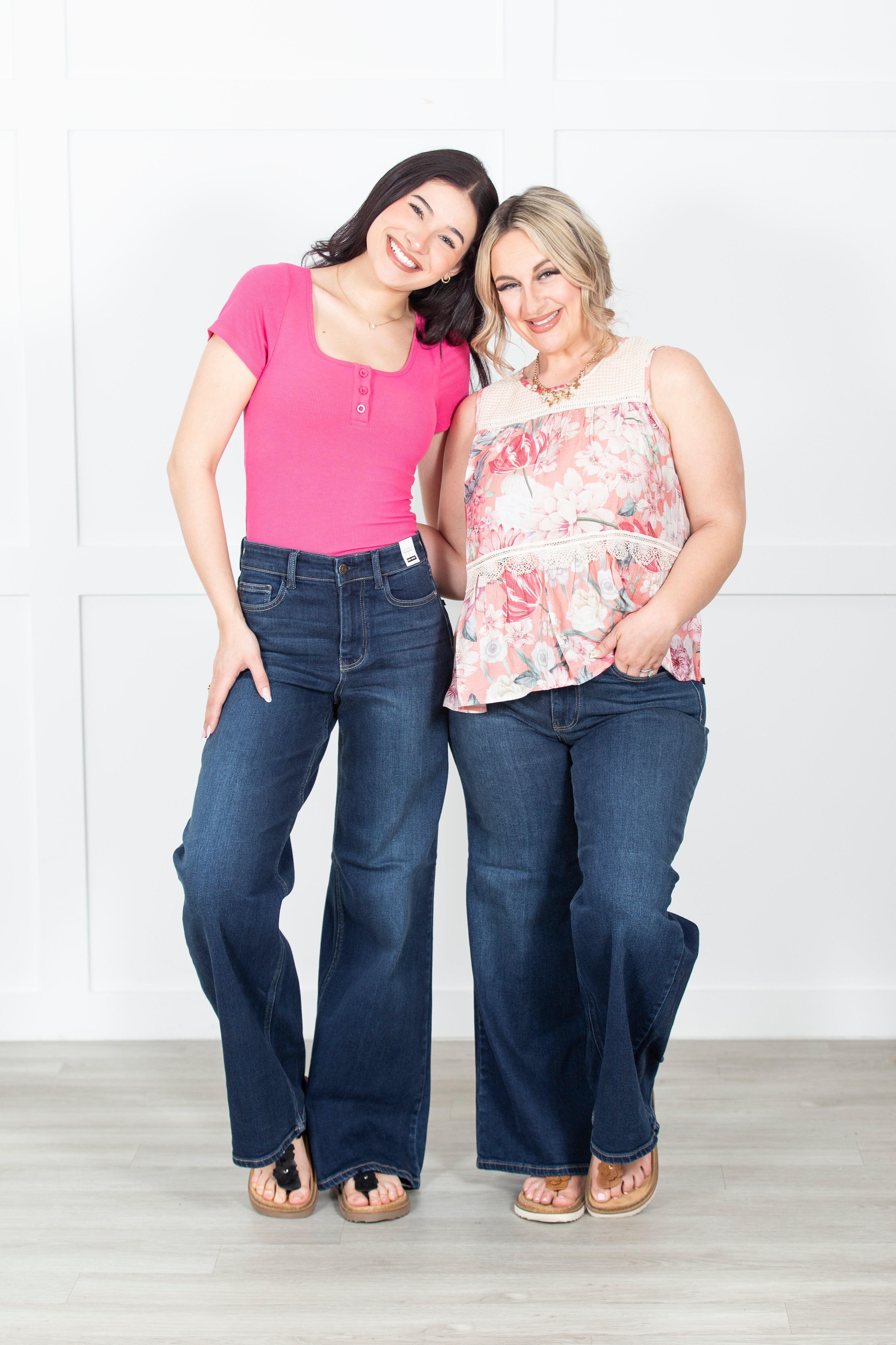 The Angela Wide Leg Judy Blue Jeans