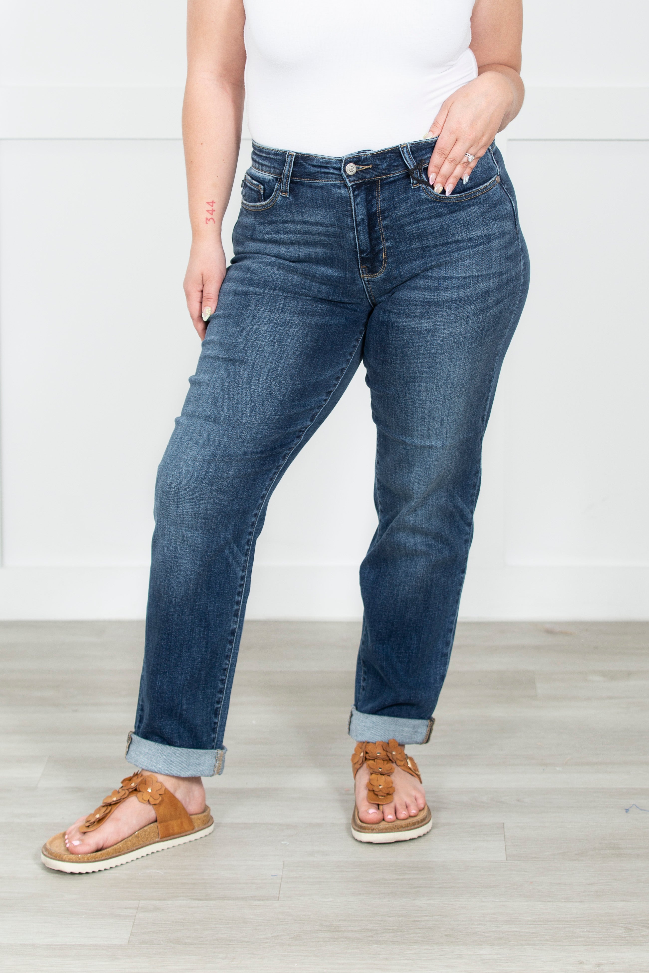 The Brenda Judy Blue Boyfriend Jeans