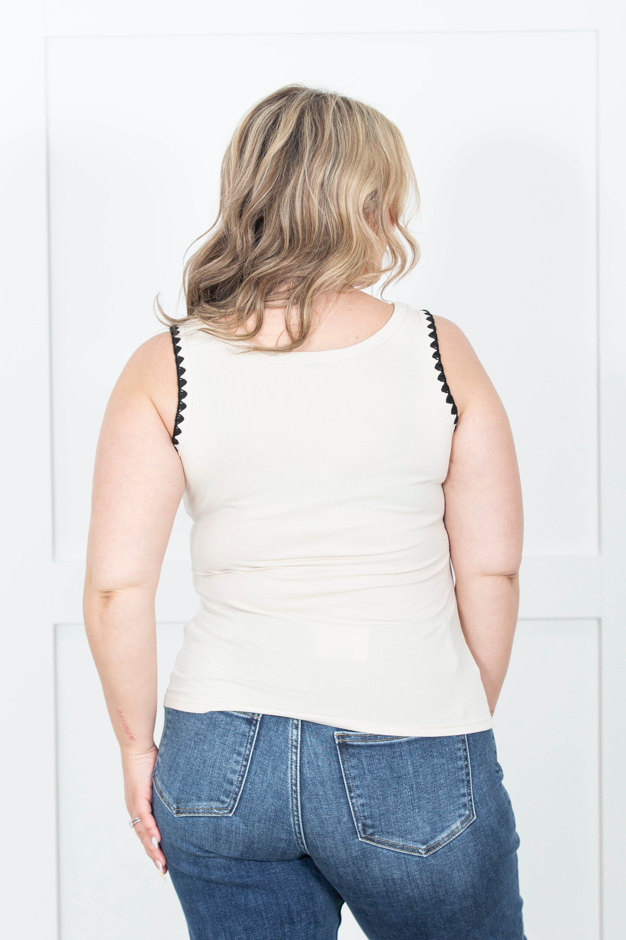 Ribbed Edge Tank Top