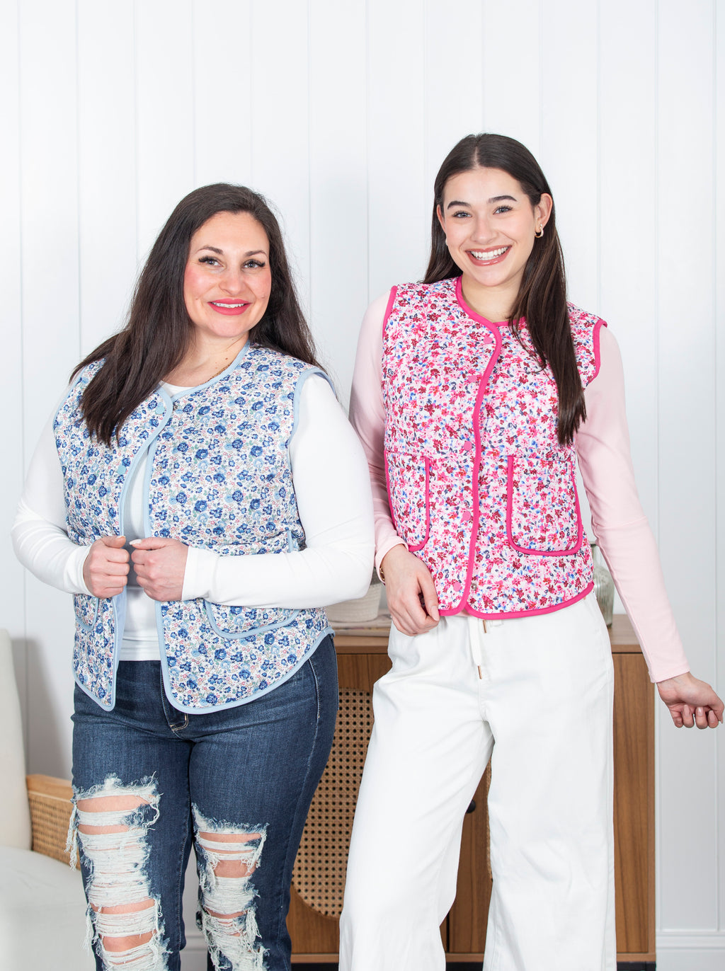 Light Layers Floral Vest