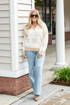 Sweet Snowflakes Half Zip