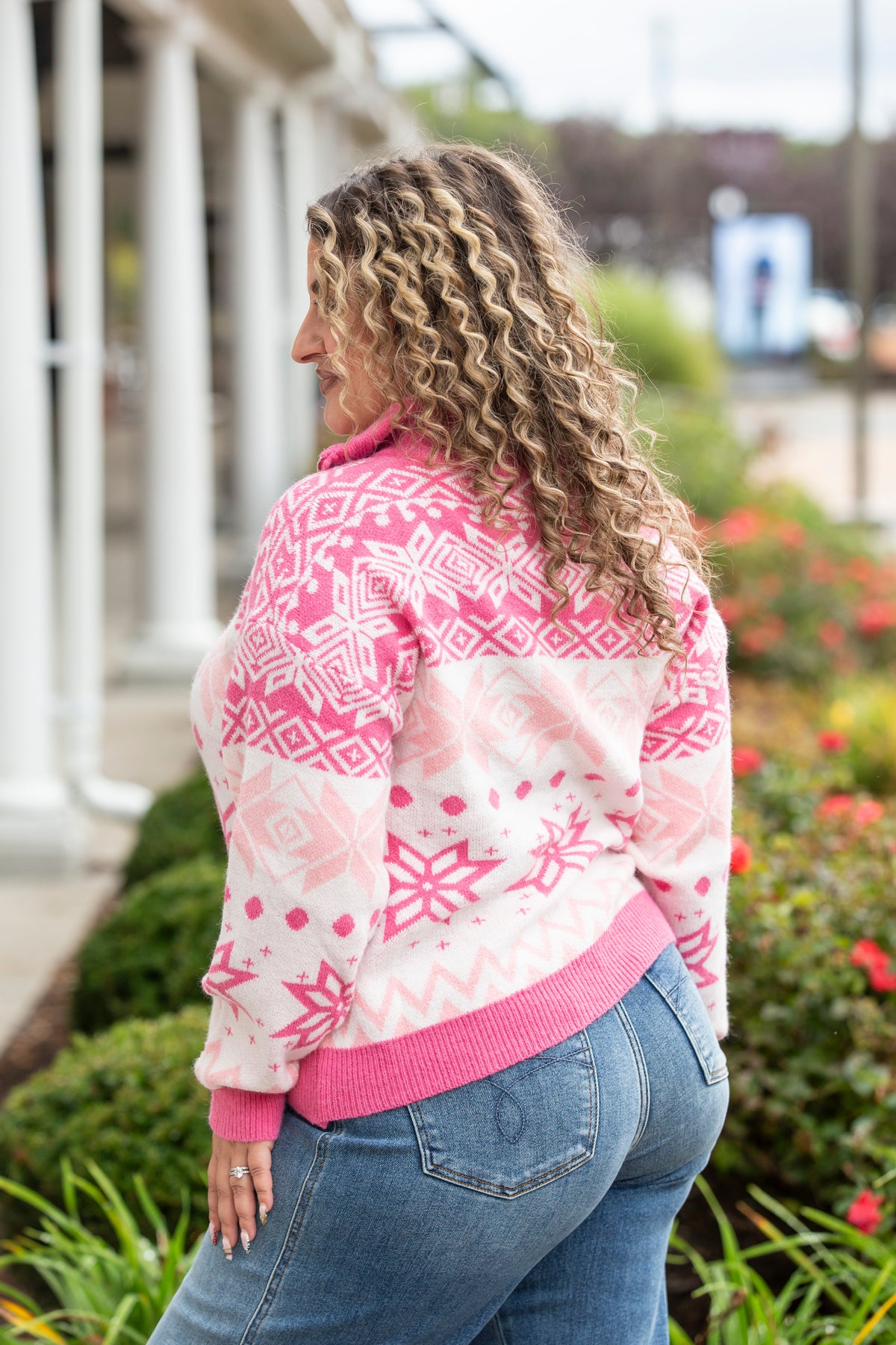 Sweet Snowflakes Half Zip