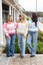 Sweet Snowflakes Half Zip