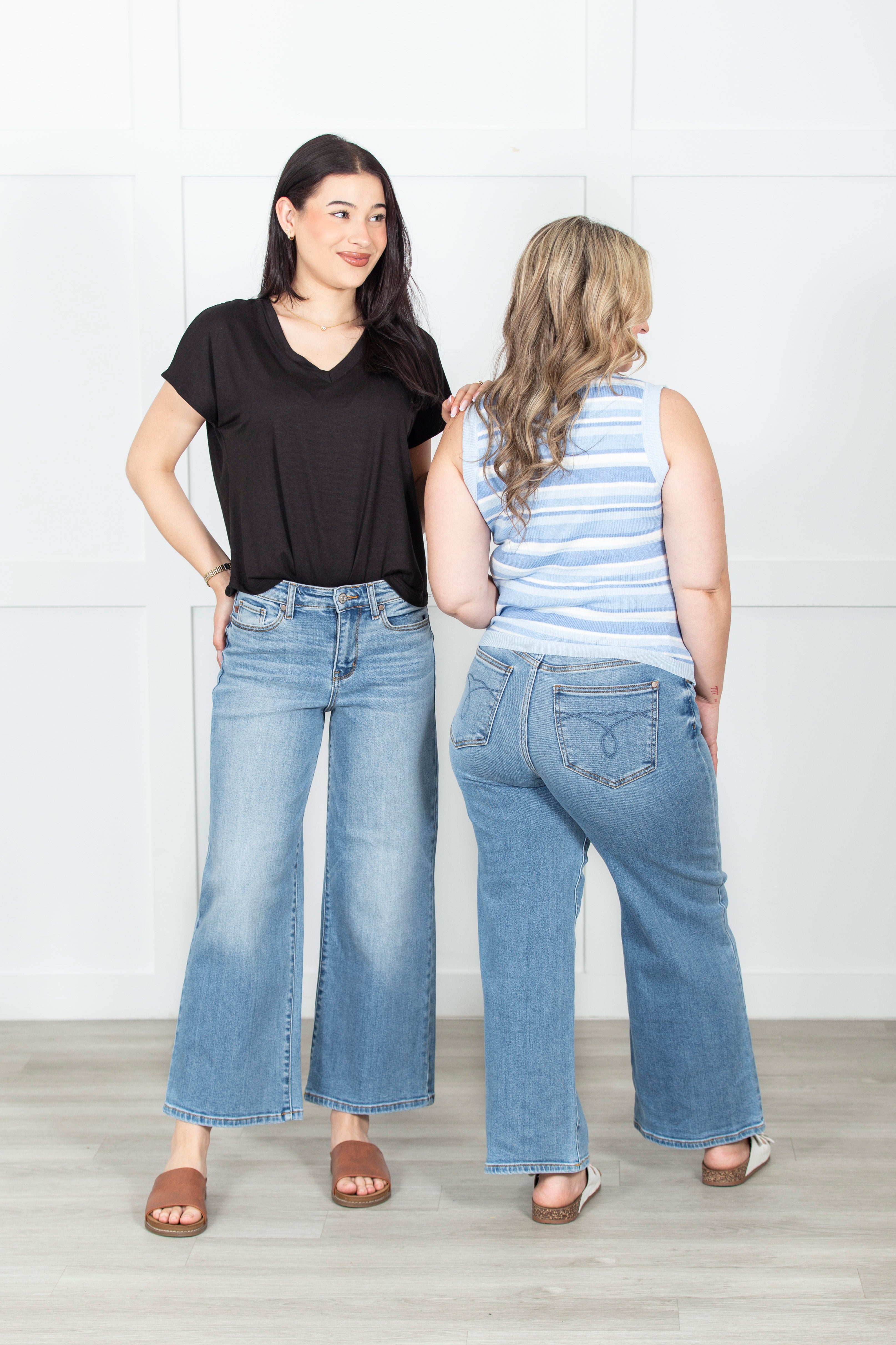 The Claudia Ankle Wide Judy Blue Jeans