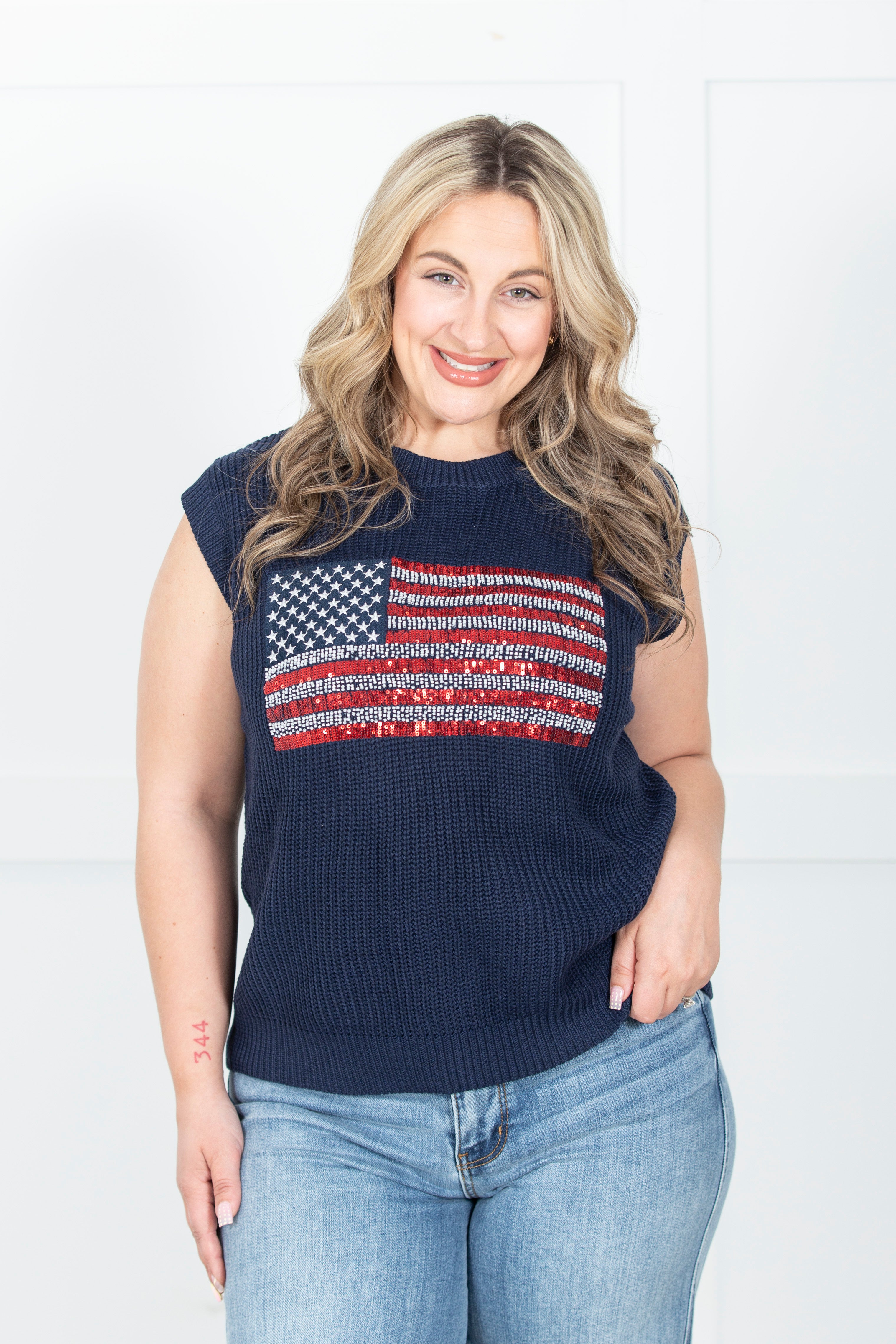 American Glitz Top