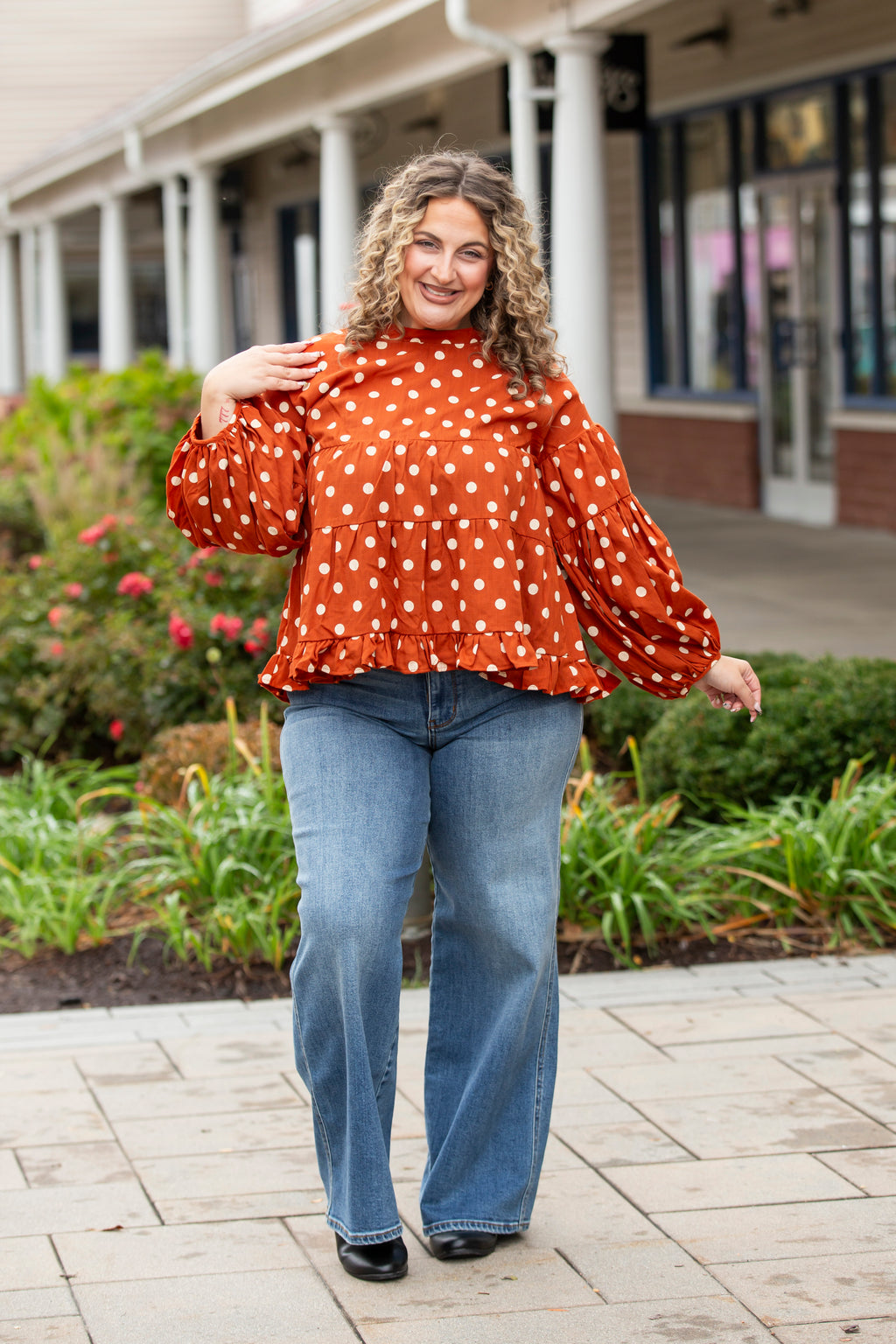 Whimsical Polka Dot Blouse