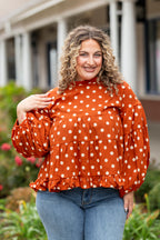 Whimsical Polka Dot Blouse