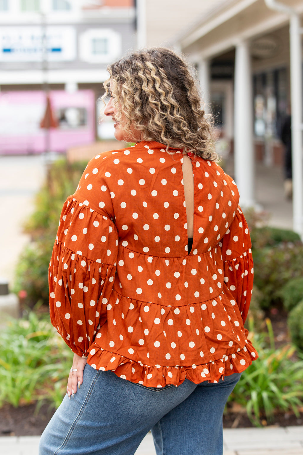 Whimsical Polka Dot Blouse