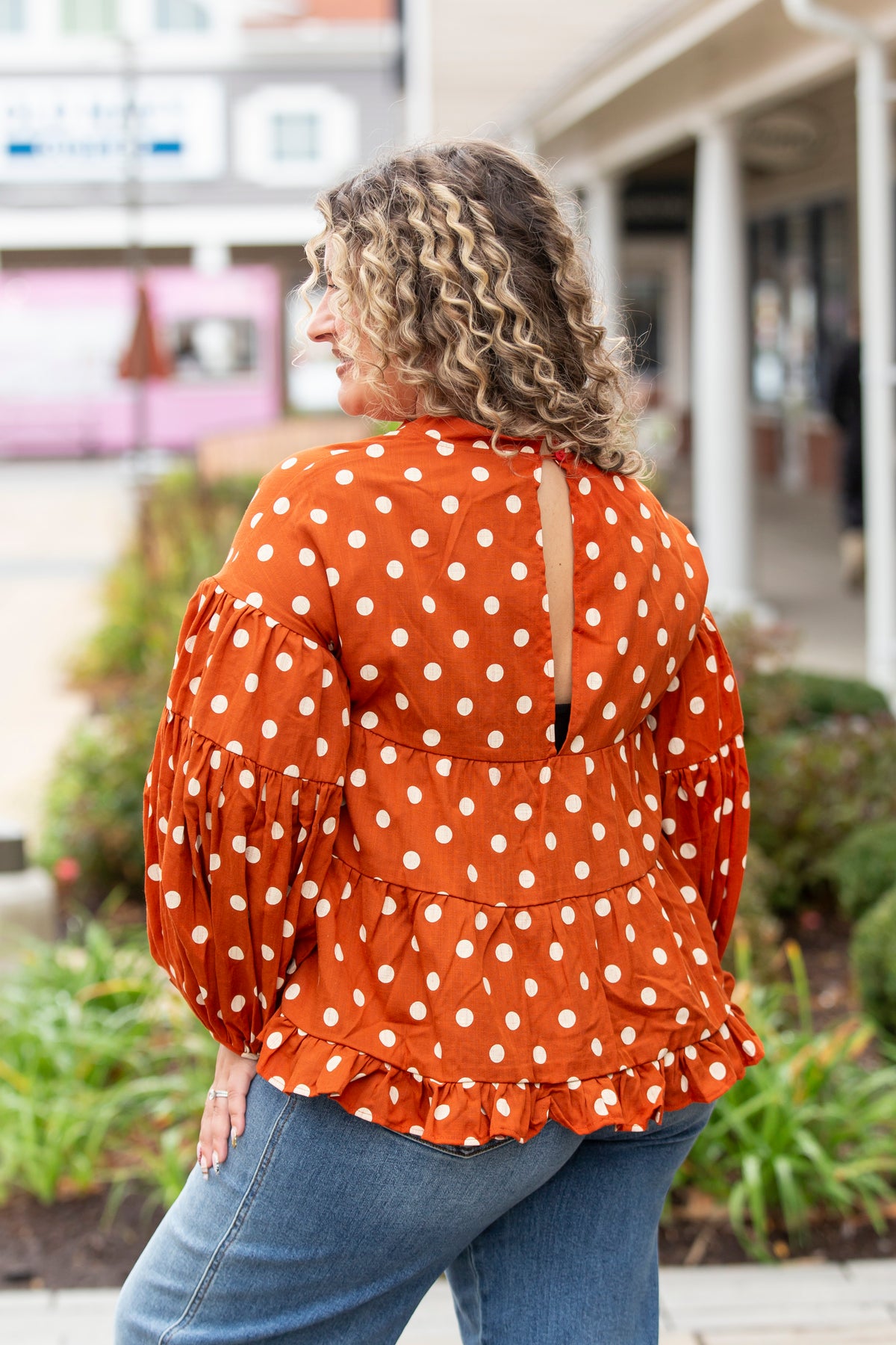 Whimsical Polka Dot Blouse